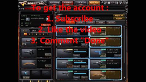 CROSSFIRE ACCOUNTS 4 FREE!!!!!!!!!!!!! .